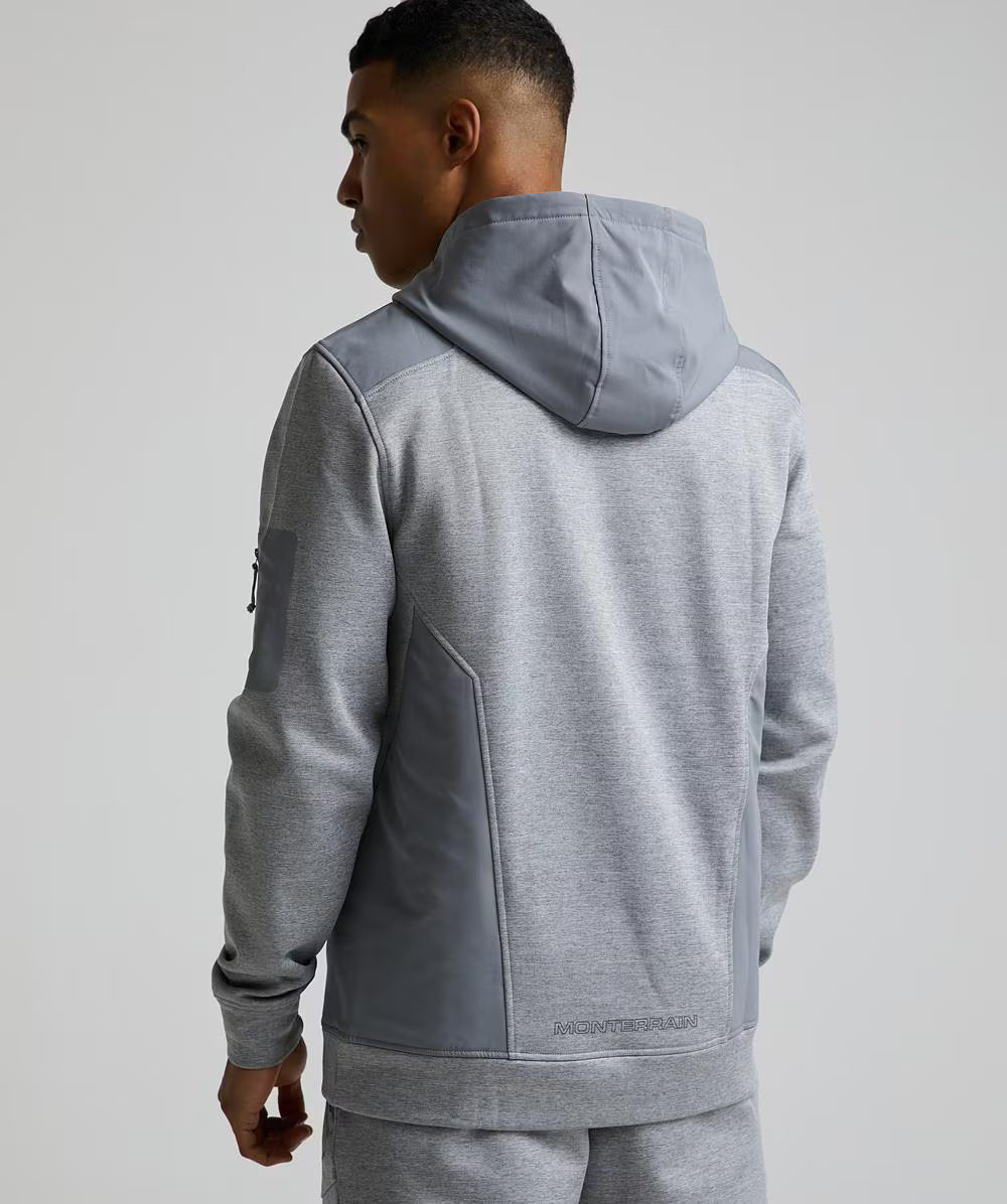 Monterrain Speed Poly 4.0 Grey Fleece Tracksuit - Hoodie / Jogger from DripModa