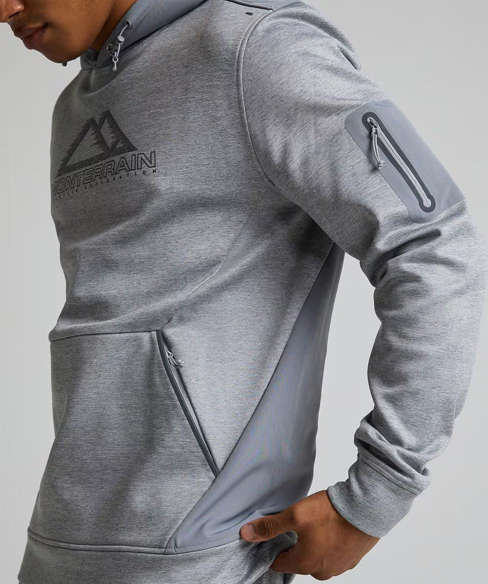 Monterrain Speed Poly 4.0 Grey Fleece Tracksuit - Hoodie / Jogger from DripModa