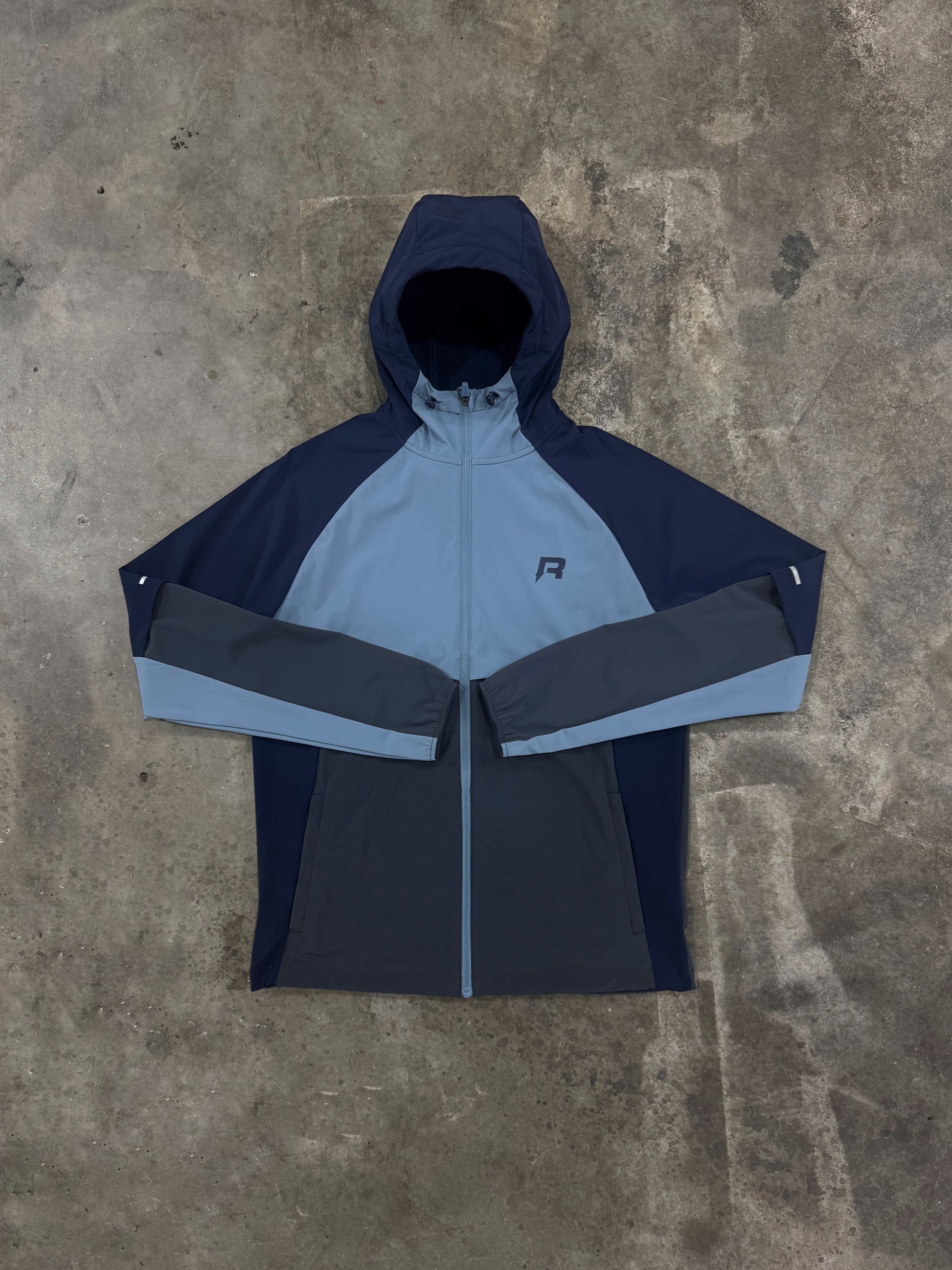 Reprimo Vortex Jacket - Dusky Blue / Ink from Dripmoda