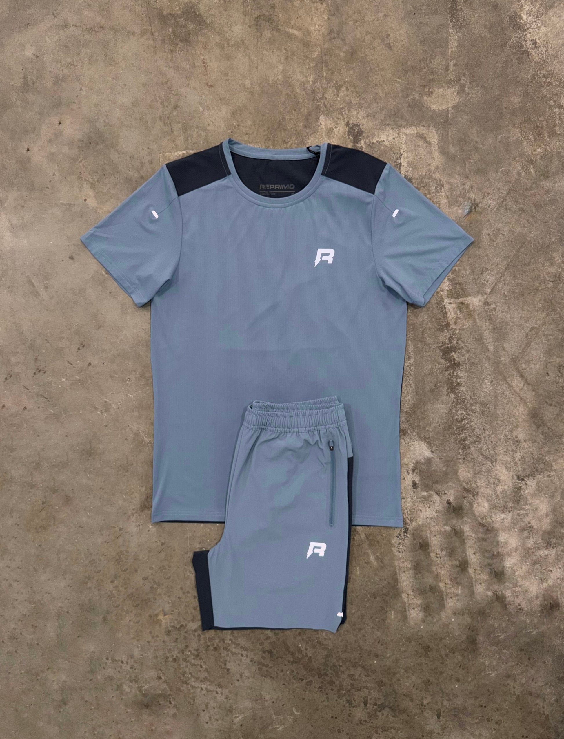 Reprimo Clima Dusty Blue Set - T Shirt / Short from DripModa