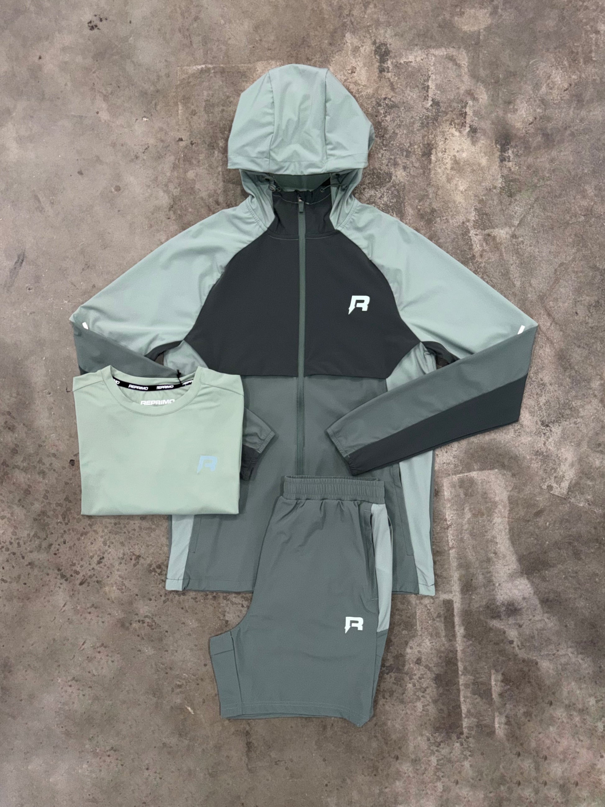 Reprimo Vortex Iceburg 3 Piece Set - Jacket / T Shirt / Short from DripModa