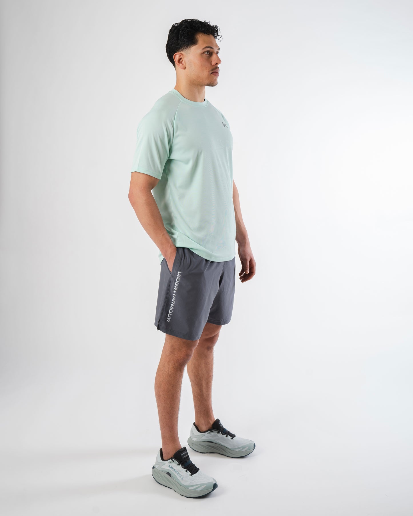Under Armour Textured Mint Set - T Shirt / Short