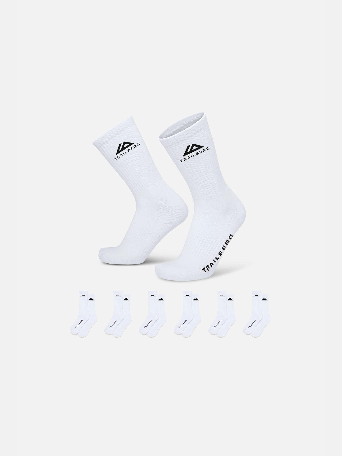 Trailberg Edgebound 6 Pack Sock - White