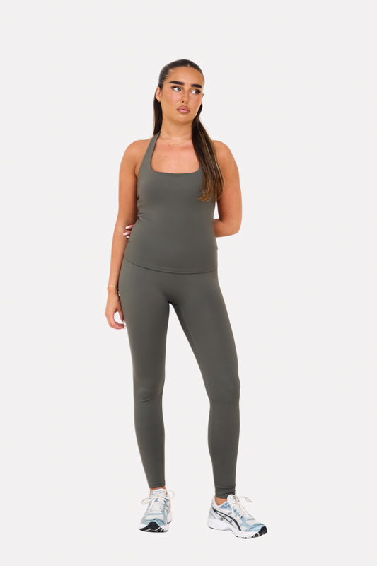 MDA Core Halter Top - Olive from DripModa