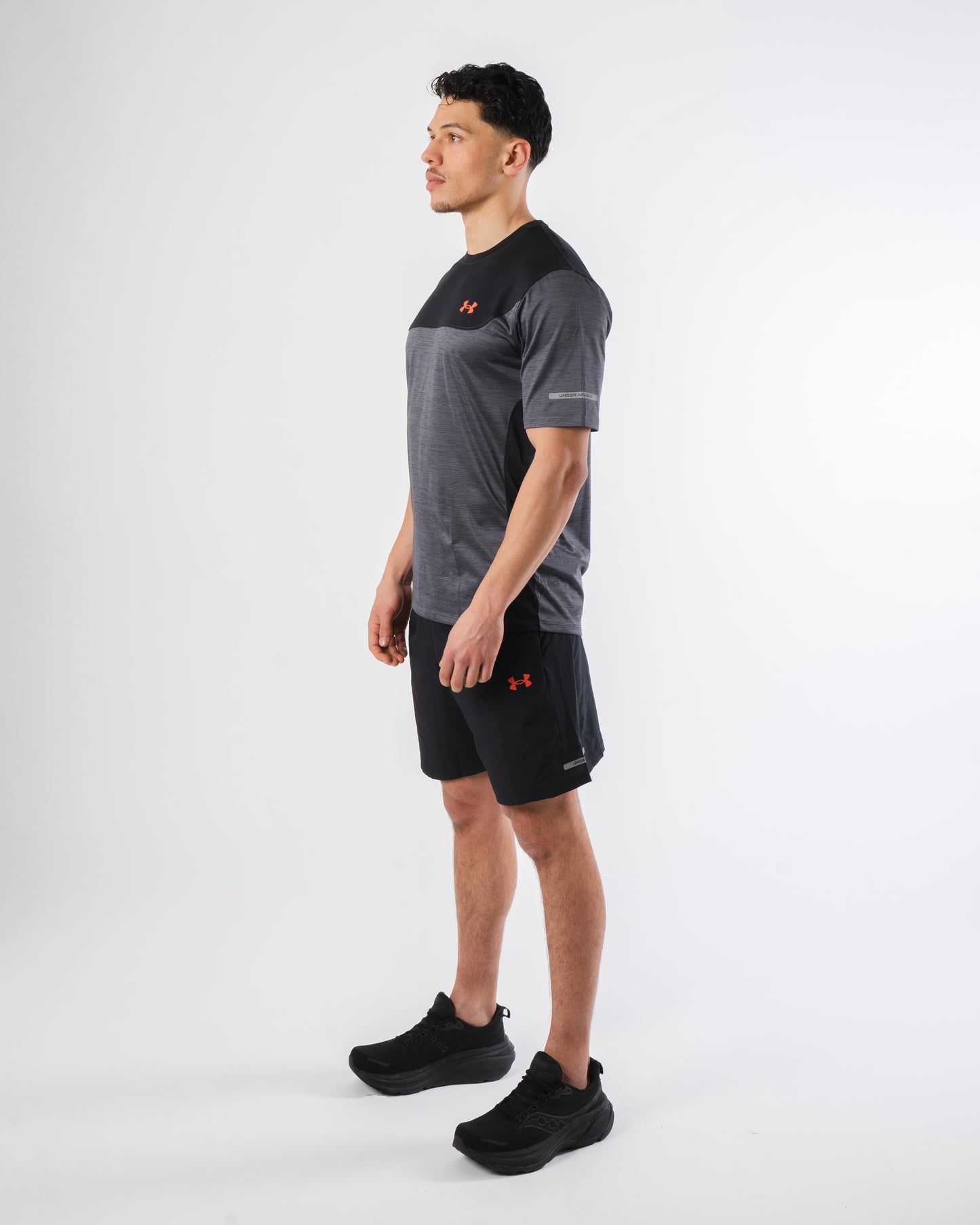 Under Armour Tech Utility T Shirt - Black / Red from DripModa