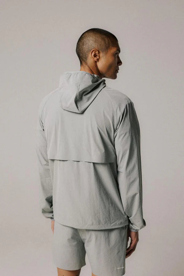 Condition Everyday Nylon Windbreaker - Mid Grey