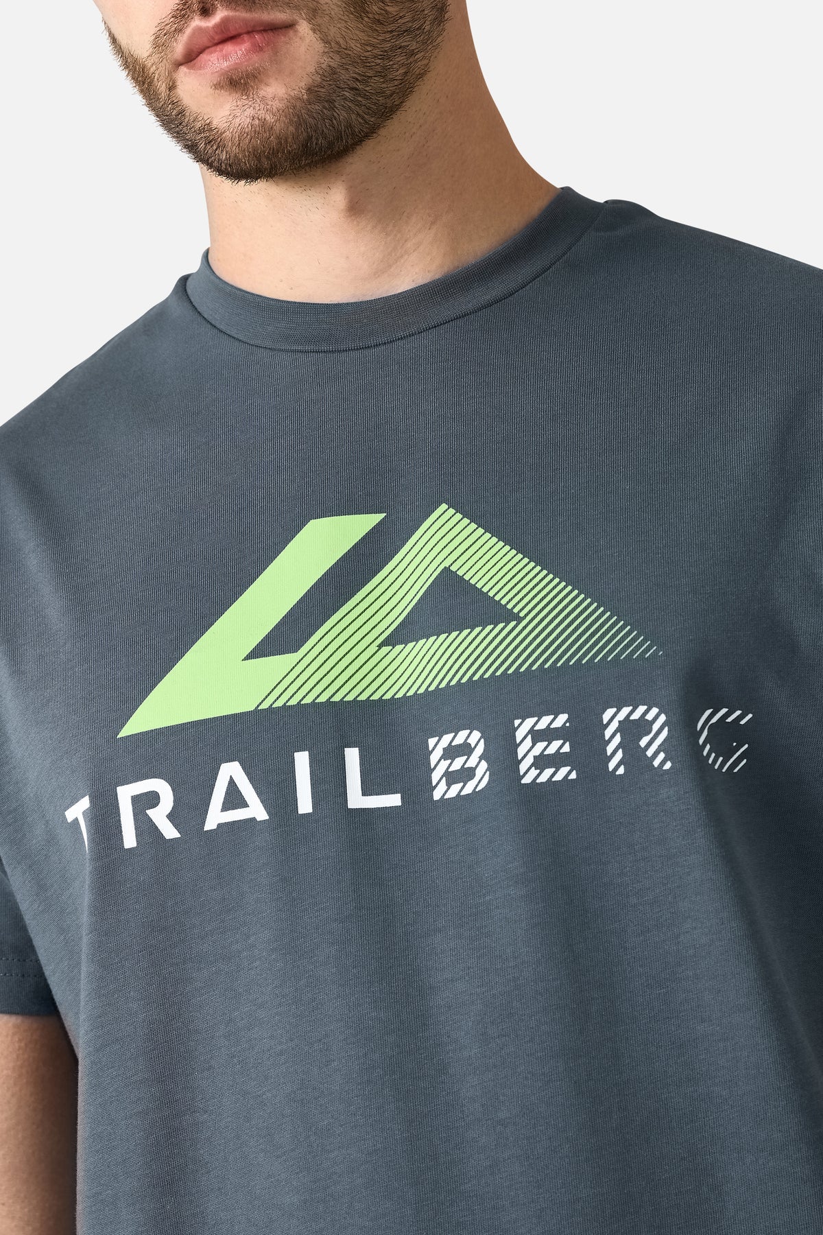 Trailberg Fraction Cotton T Shirt - Storm Grey