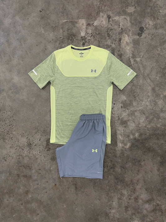 Under Armour Utility Lime Set - T Shirt / Short