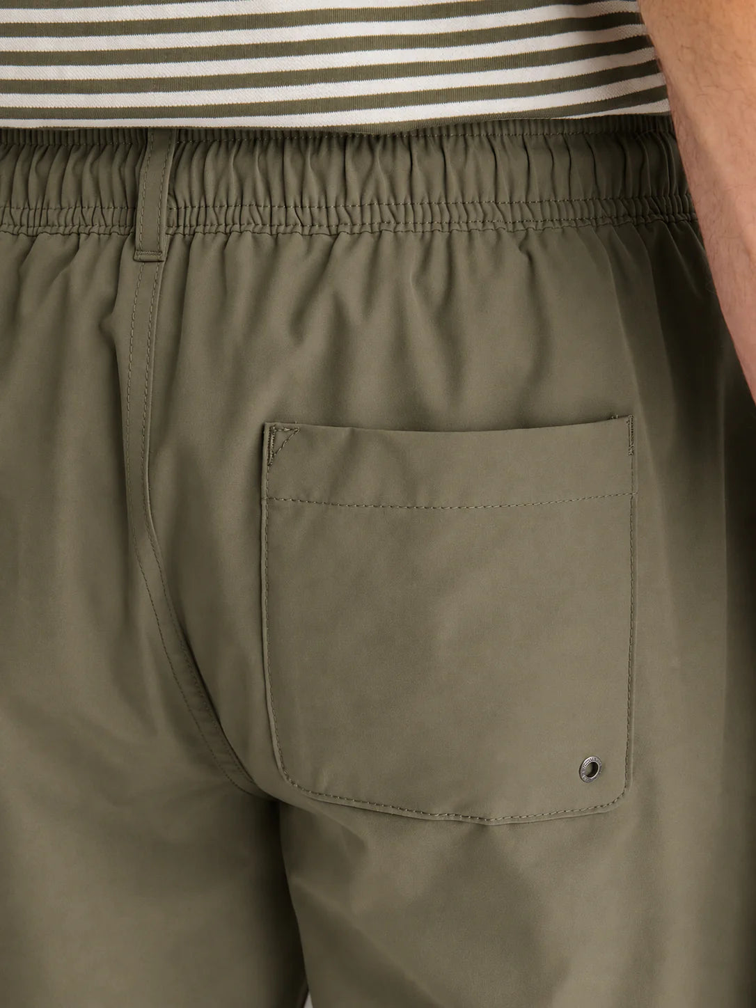 Peckham Rye Drawstring Swim Short - Tea Leaf from DripModa