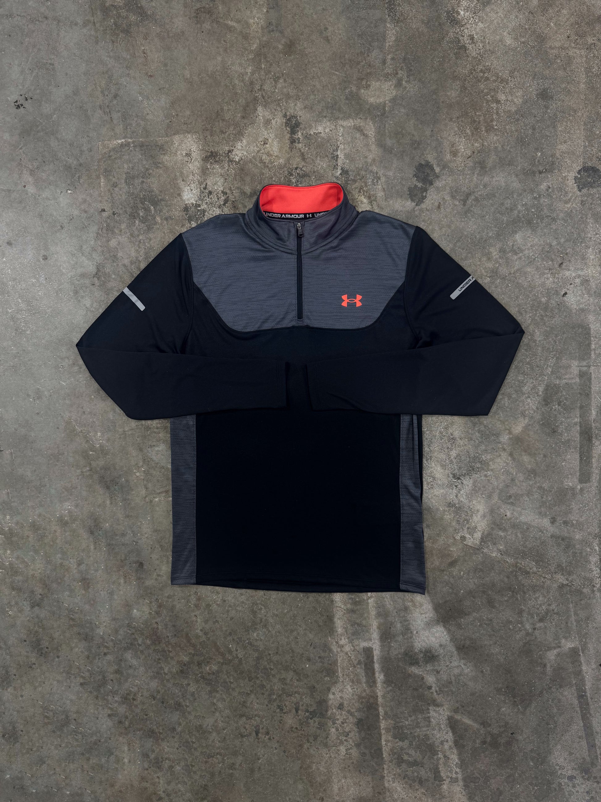 Under Armour Tech Utility Quarter Zip - Black / Red from DripModa