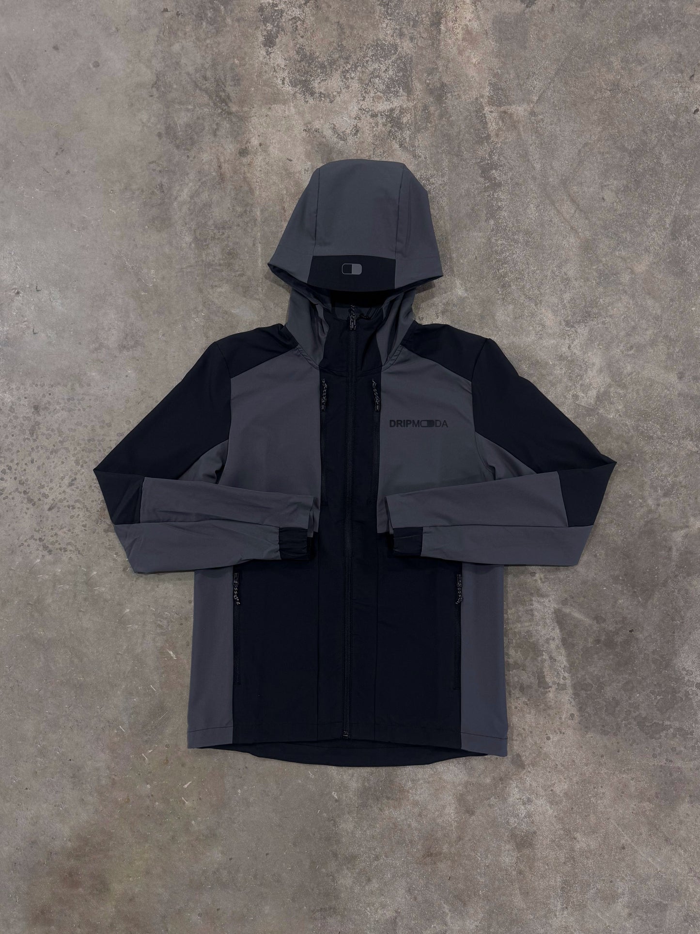 DripModa Trail Black Tracksuit - Jacket / Pant
