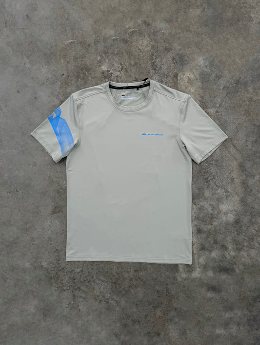 Monterrain Distance T Shirt - Ancient Pewter / Feather Blue