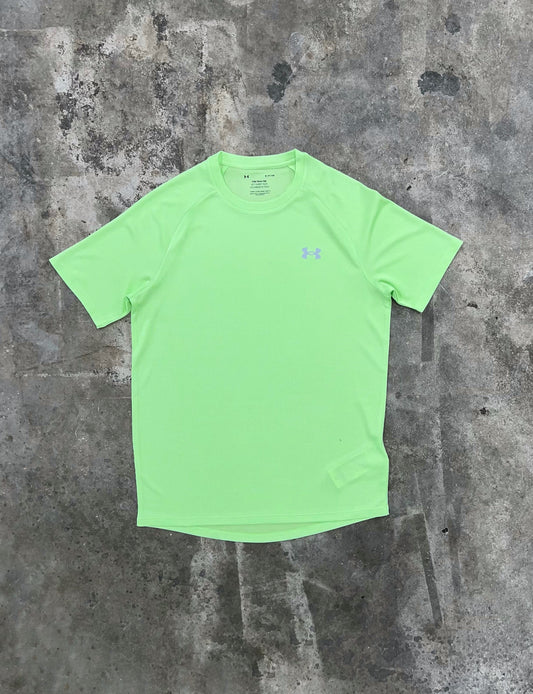 Under Armour Textured T Shirt -  Lime