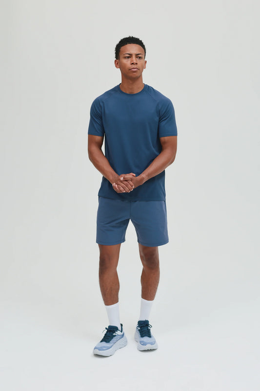 Condition Core Seamless Steel Blue Set - T Shirt / Short