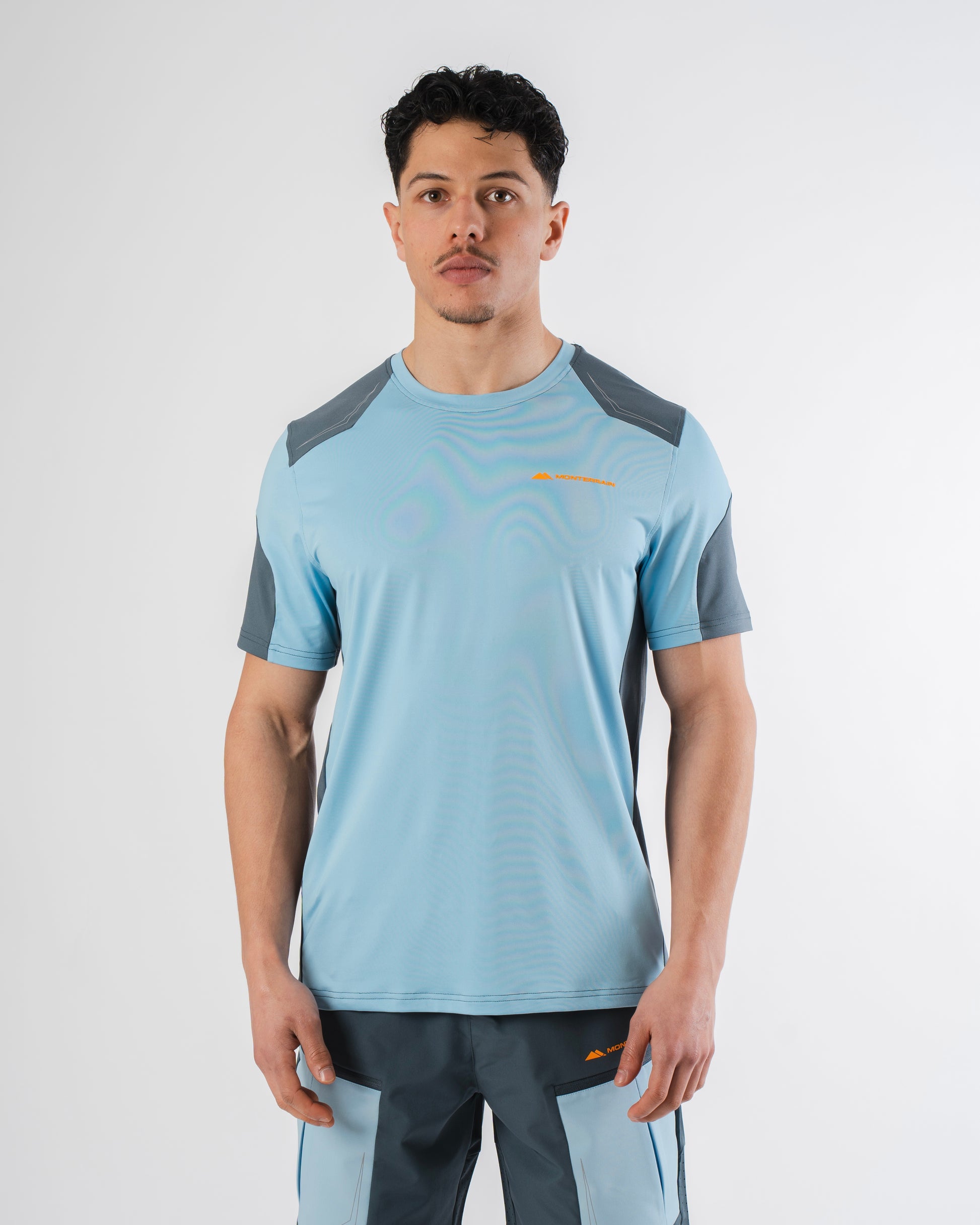 Monterrain Orbit Woven T Shirt - Twilight / Skybound Blue from Dripmoda
