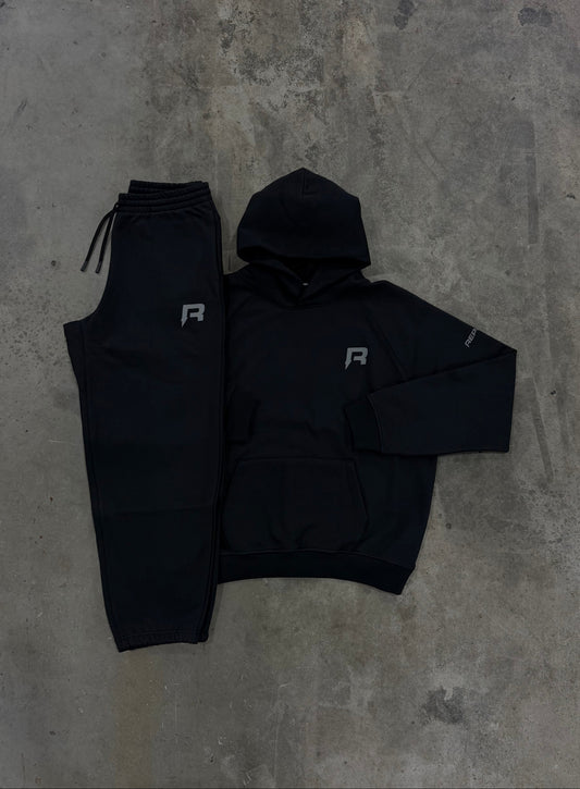 Reprimo Collective Black Tracksuit - Hoodie / Pant
