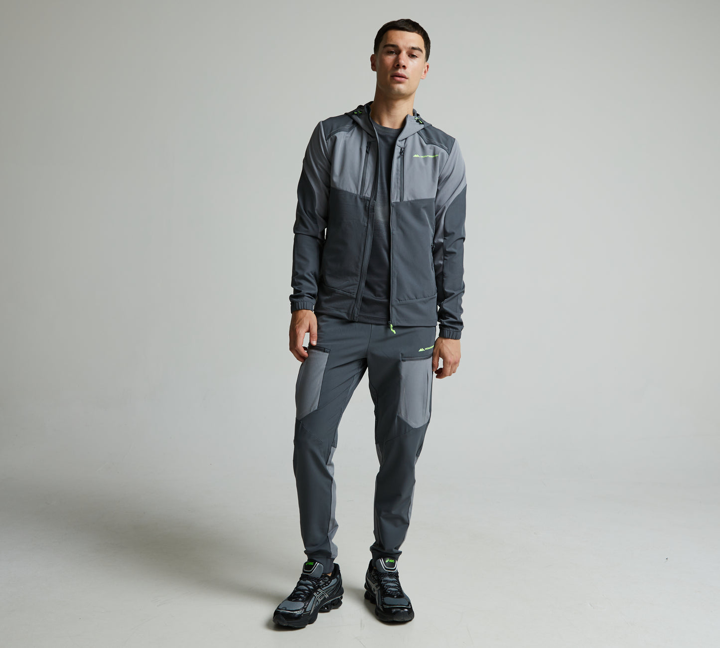Monterrain Orbit Woven Grey 3 Piece Set - Jacket / T Shirt / Pant