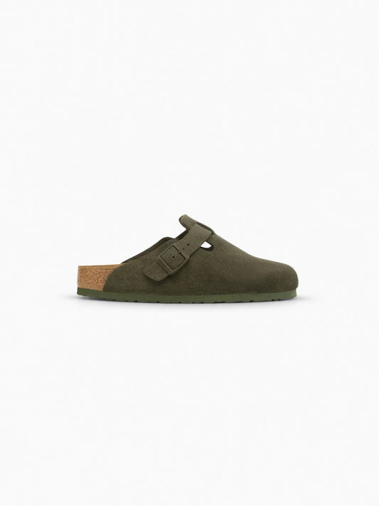 Birkenstock Boston Suede Leather - Thyme