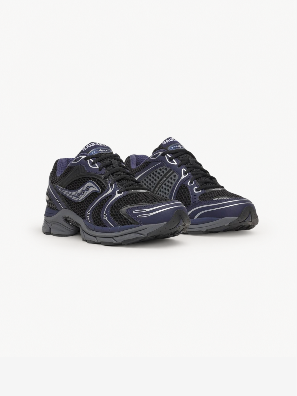 Saucony ProGrid Triumph 4 Trainer - Black / Naval from DripModa