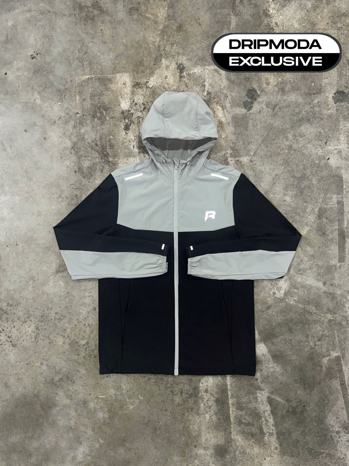 Reprimo Flight Jacket - Grey / Black from Dripmoda