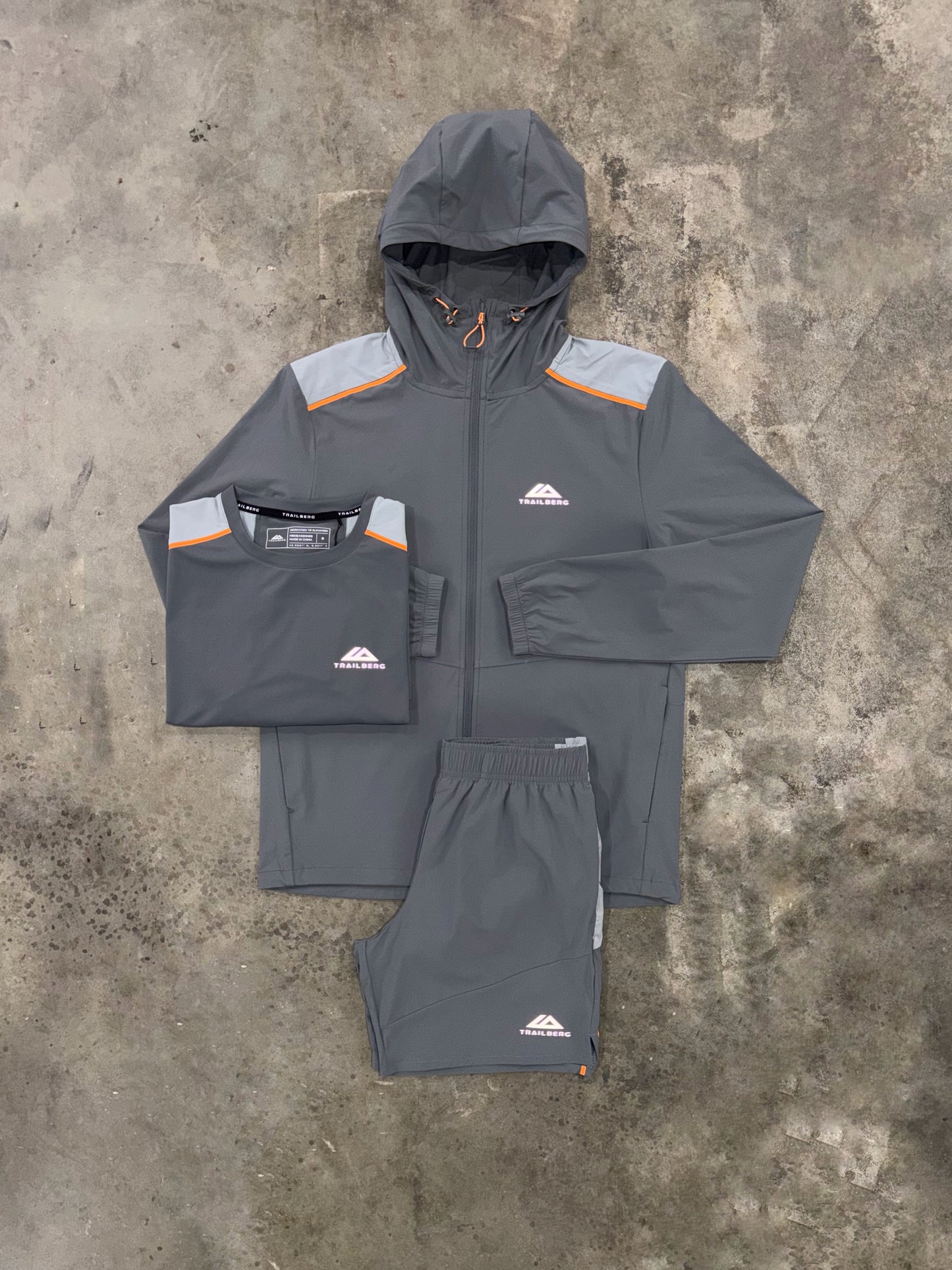 Trailberg Zone Grey 3 Piece Set - Jacket / T Shirt / Short