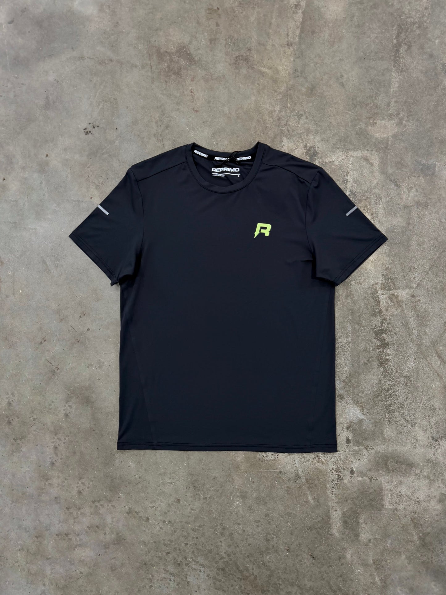 Reprimo Vortex T Shirt - Black / Volt from DripModa
