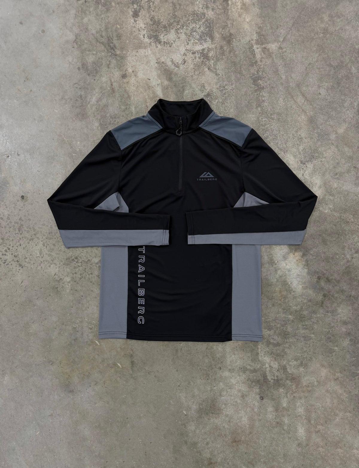 Trailberg Triathlon Ultra Quarter Zip - Black / Graphite Grey