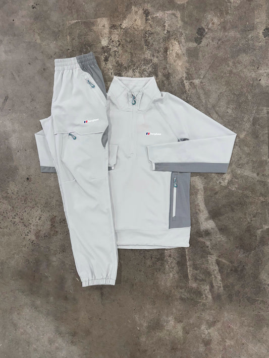 Berghaus Wavertree Light Grey Set - Quarter Zip / Pant