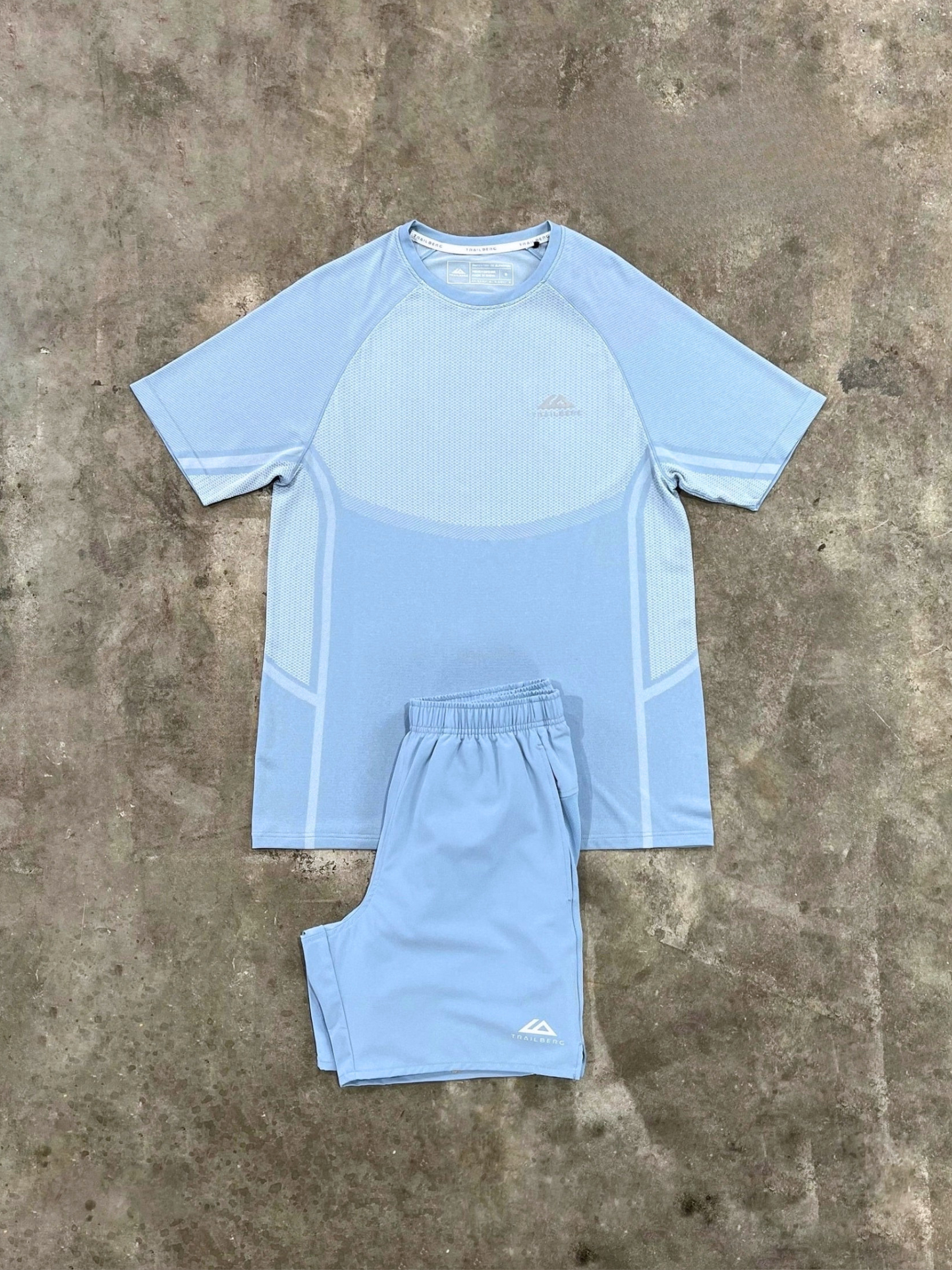 Trailberg Fusion Dune Blue Seamless Set - T Shirt / Short from DripModa