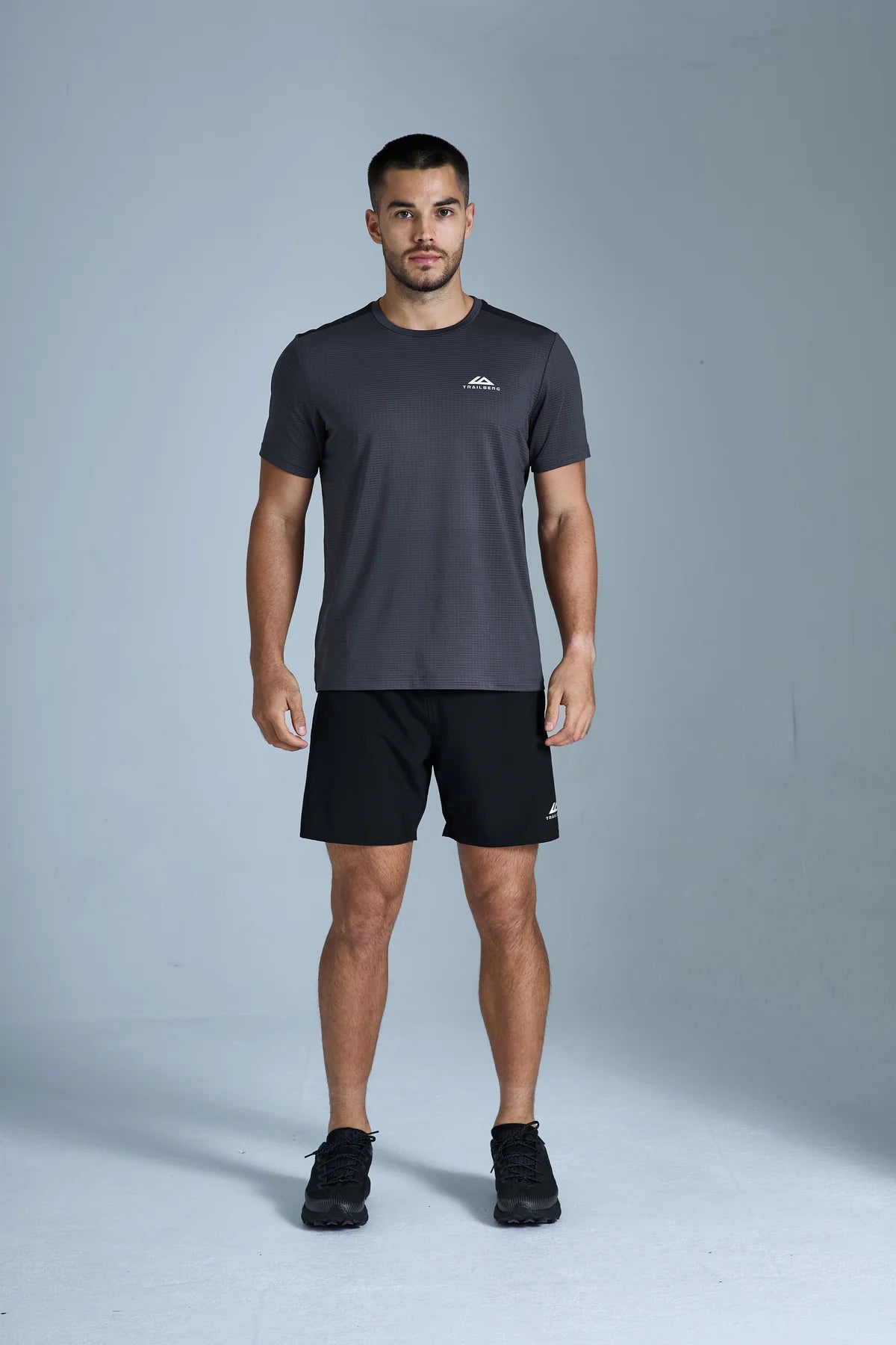 Trailberg Rapid Dash T Shirt - Black / Volcano Grey