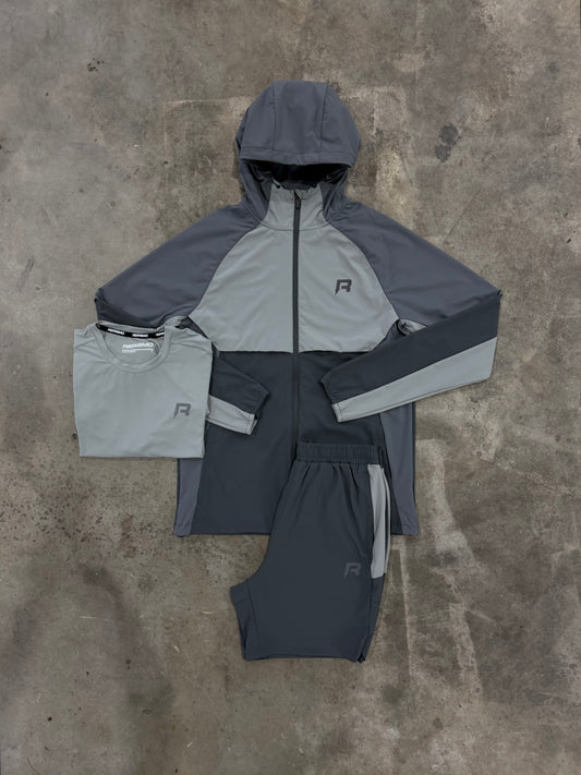 Reprimo Vortex Shadow Grey 3 Piece Set - Jacket / T Shirt / Short