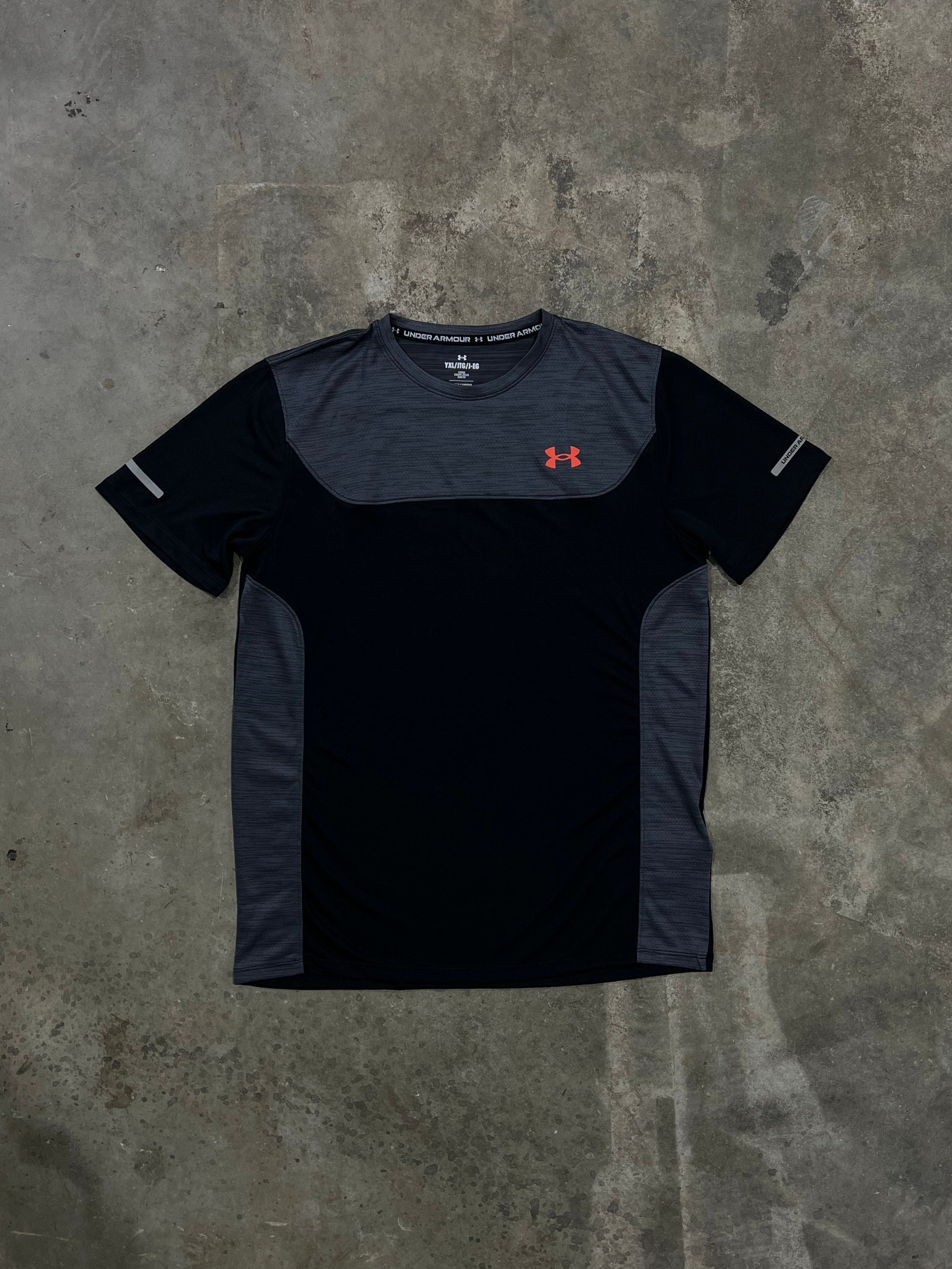 Under Armour Junior Tech Utility T Shirt - Black / Red from DripModa