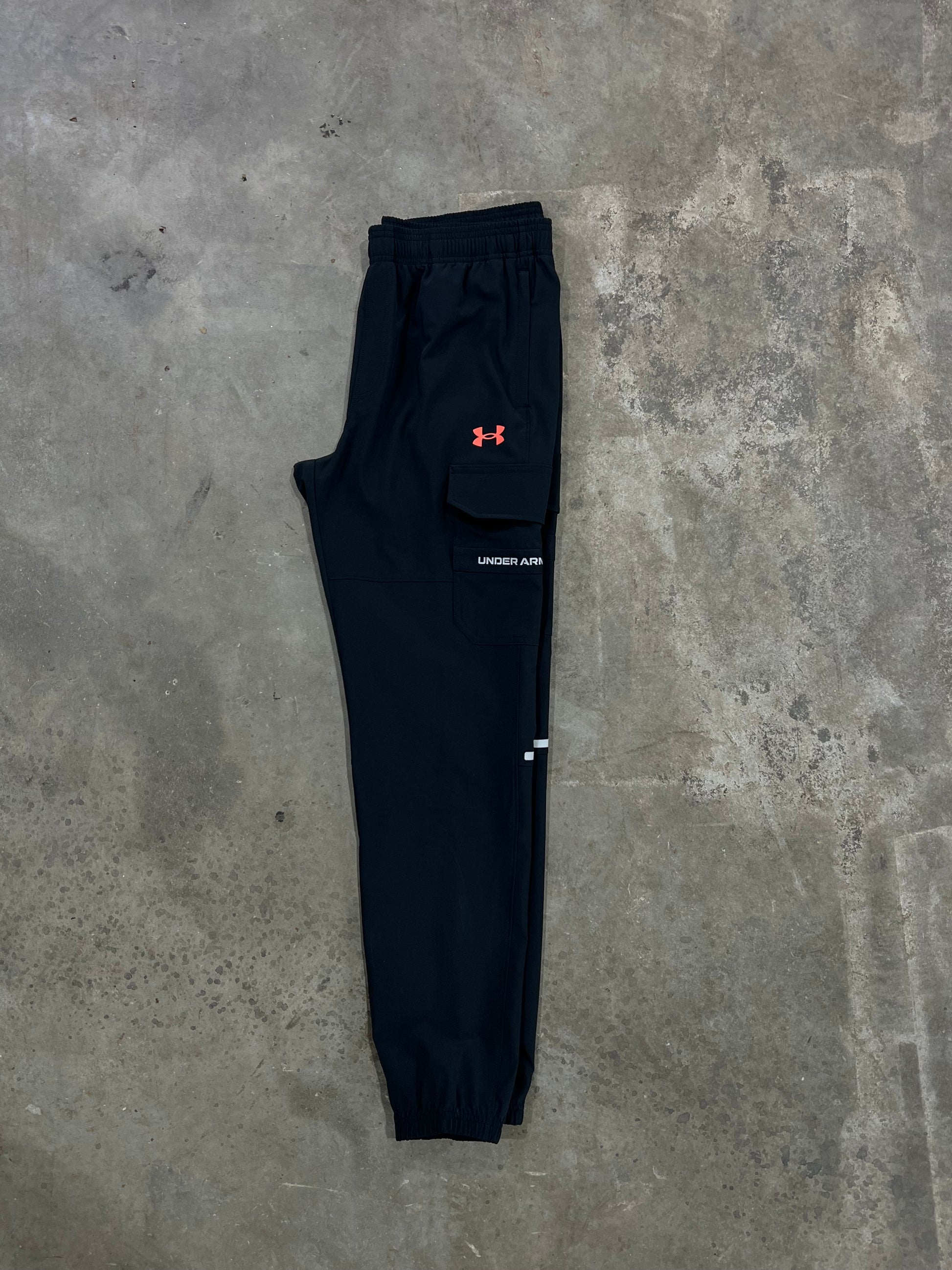 Under Armour Junior Utility Pant - Black / Red from DripModa