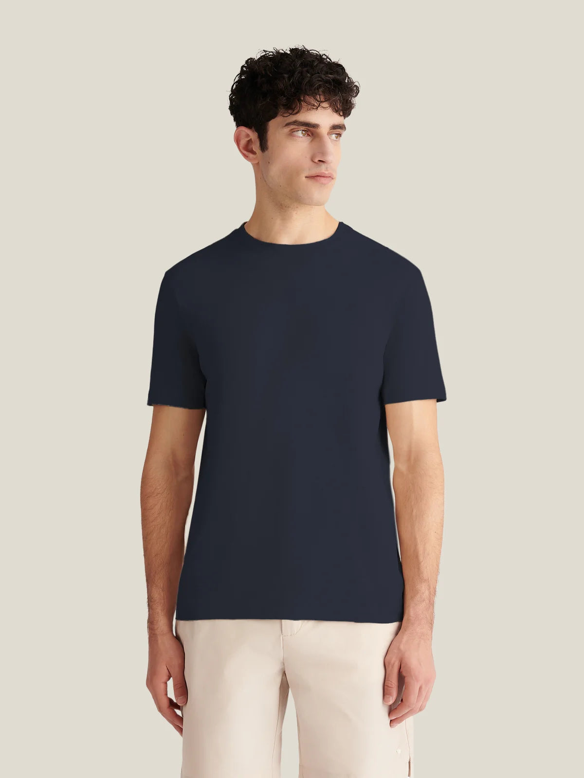 Peckham Rye Slub T Shirt - Dark Sapphire Navy from DripModa