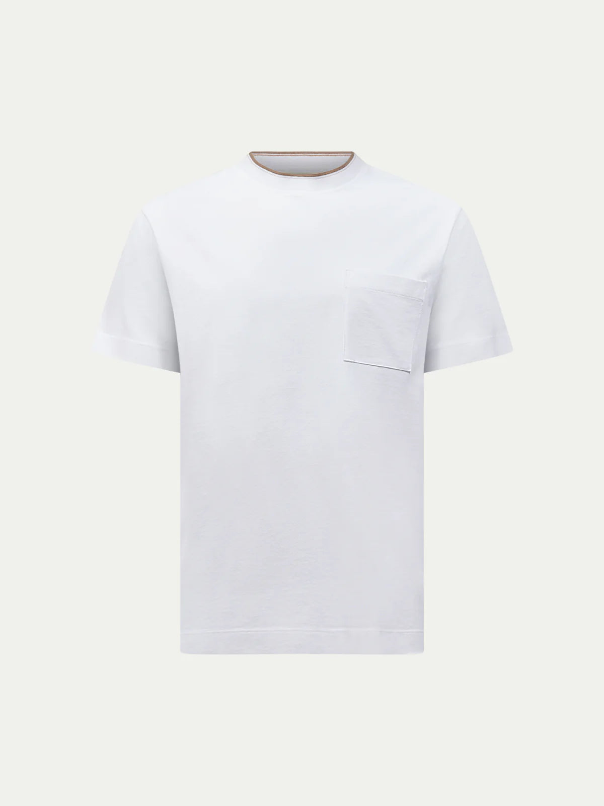 Peckham Rye Piquet Pocket T Shirt - Bright White from DripModa
