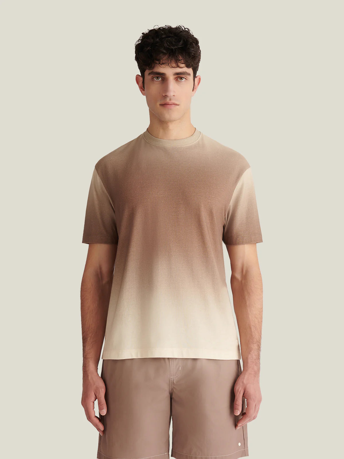 Peckham Rye Gradient Print T Shirt - Caribou from DripModa