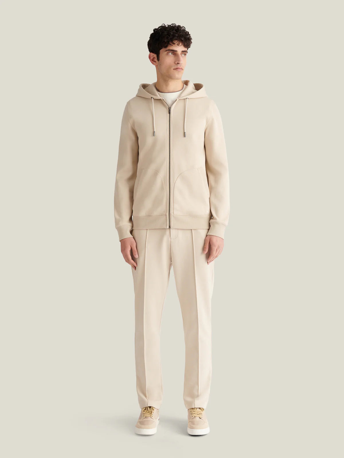 Peckham Rye Interlock Hooded Jacket - Peyote from DripModa