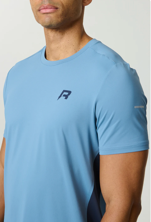 Reprimo Vortex T Shirt - Dusky Blue / Ink from DripModa