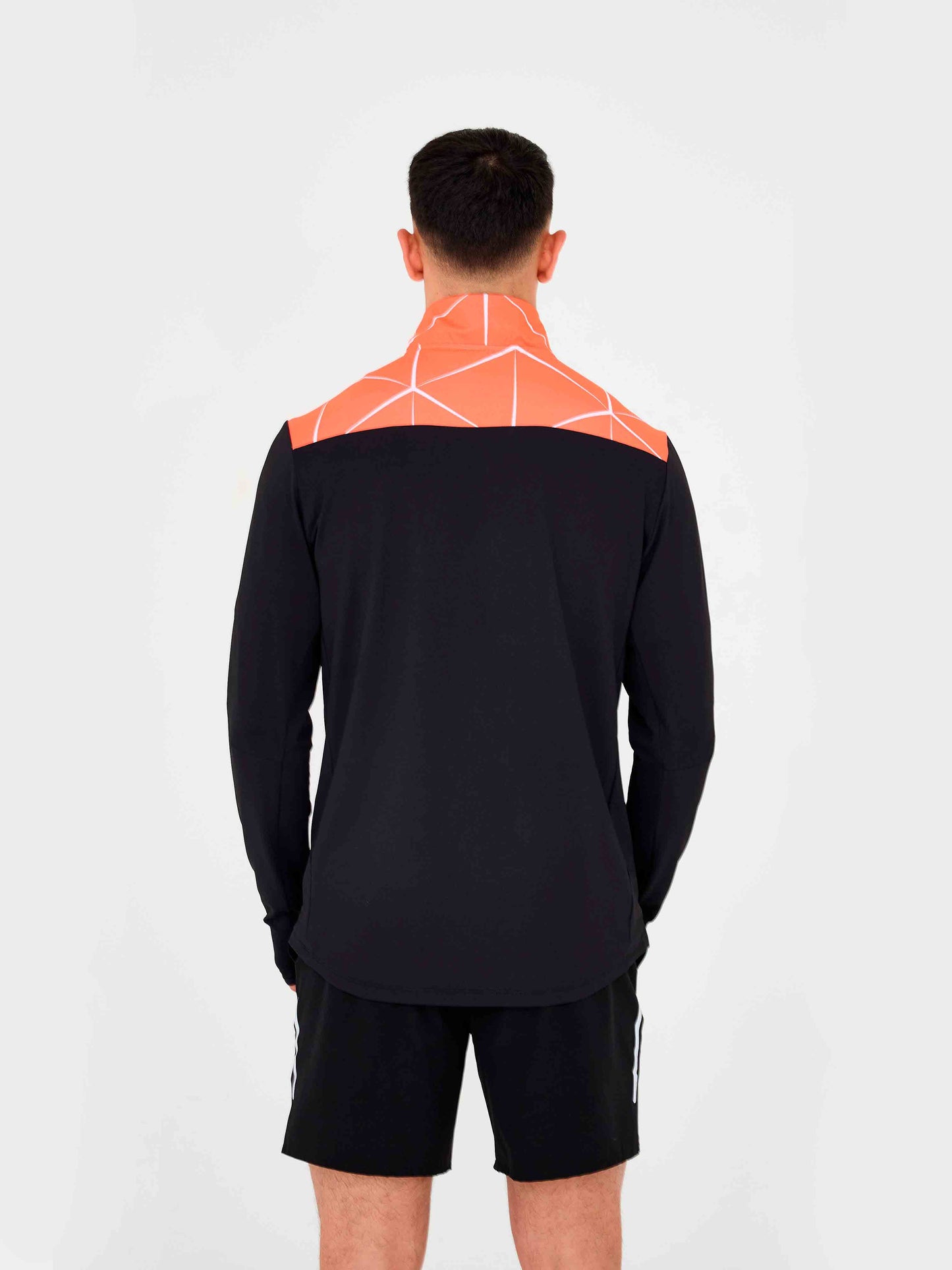DripModa Precision Quarter Zip - Black / Orange